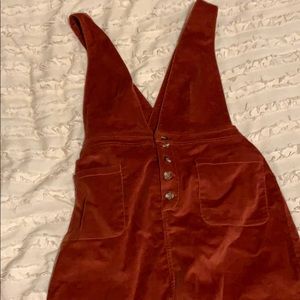 FREE PEOPLE CORDUROY OVERALL DRESS